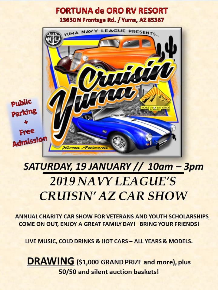 Crusin' Yuma Charity Car Show Raises Funds for Veterans, Youth