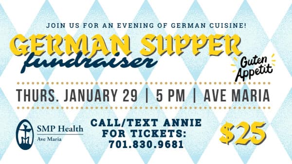 Ave Maria German Dinner Fundraiser Jan. 29 to Aid Private-Room Improvements