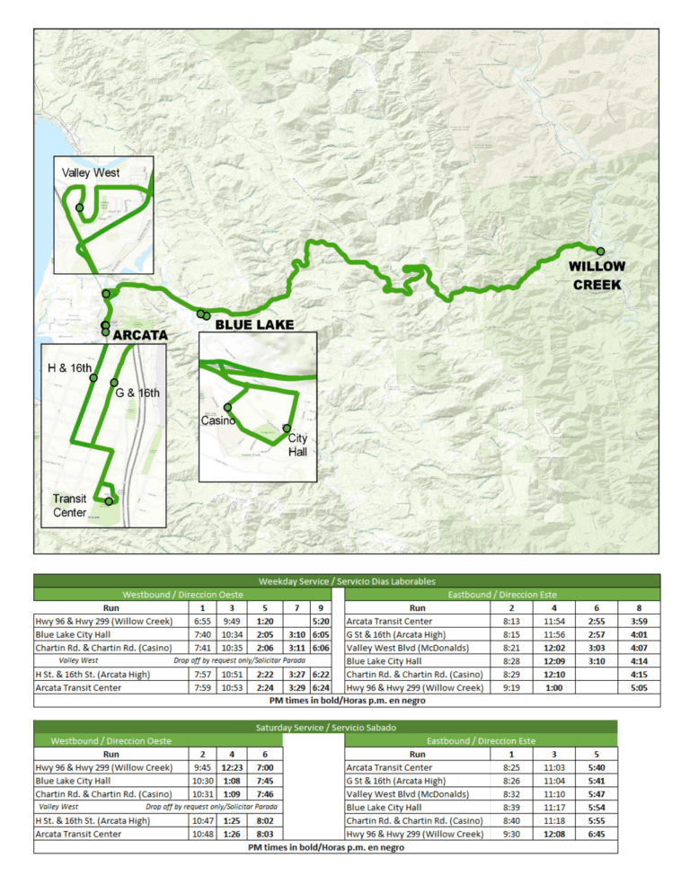Winter Transit and Shelter Guide for Humboldt County Residents