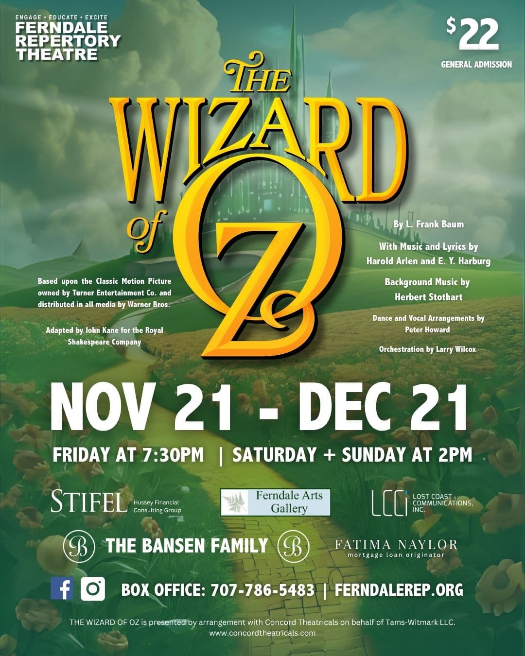 Local Cast Brings The Wizard of Oz to Ferndale Stage