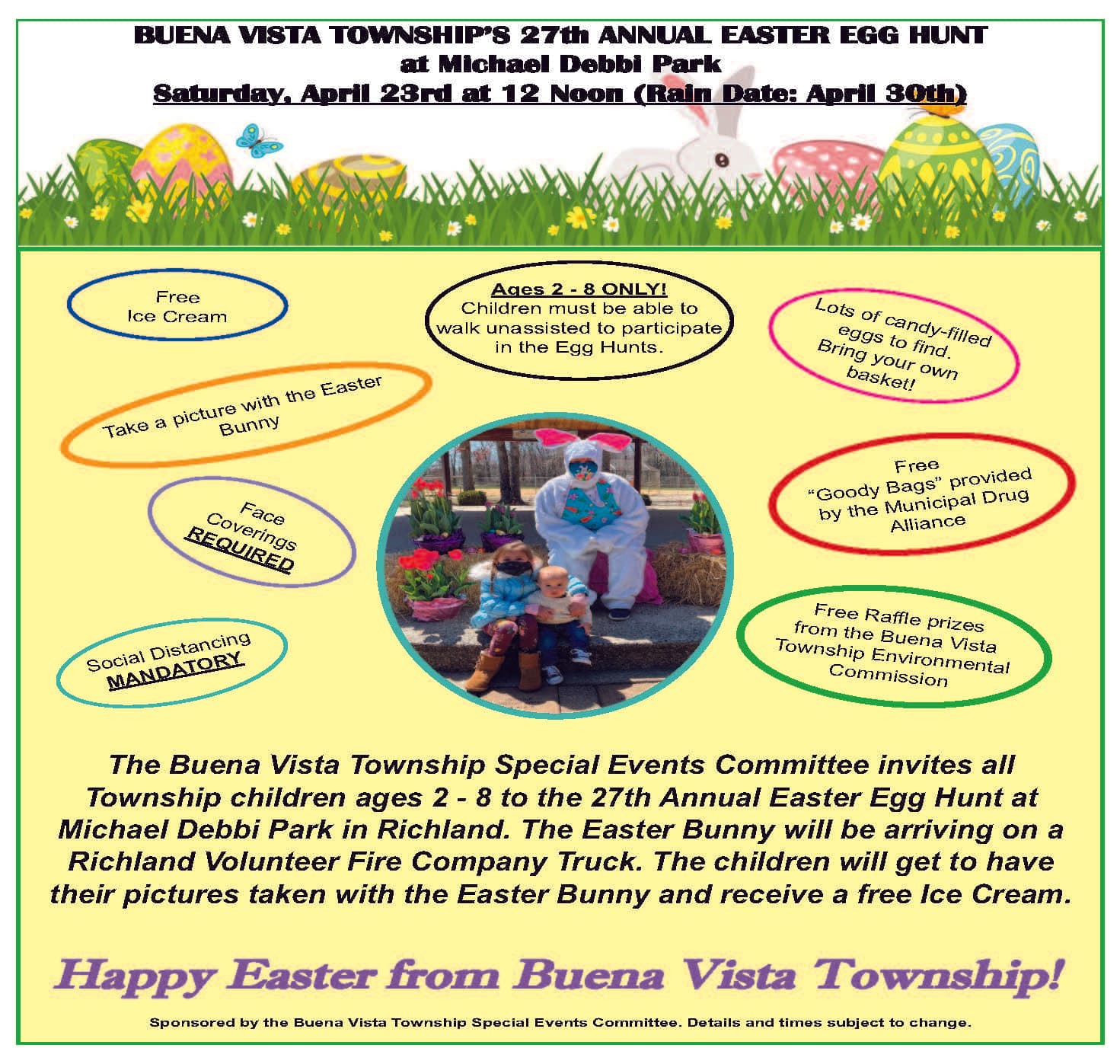 Buena Vista County Conservation Hosts Annual Egg Hunt in the Park March 28