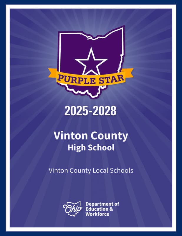 Vinton County High Awarded Purple Star for Military Family Support