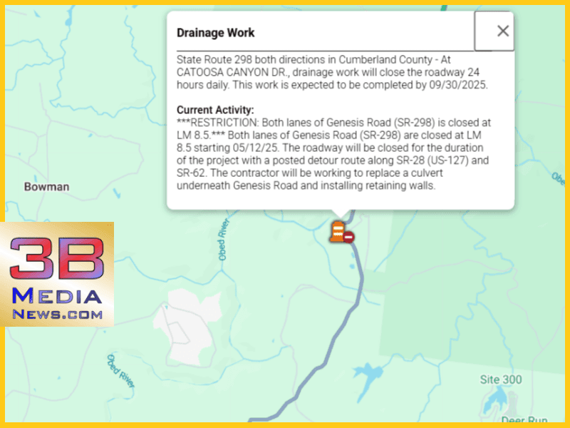 Cumberland County Clears Trees for CR 609 Culvert Replacement Before Permit Deadline