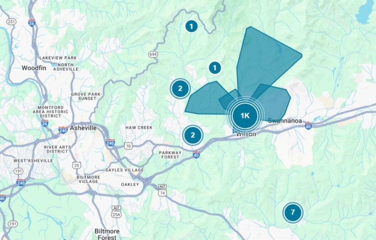 24 Outages Leave Over 1,000 Customers Without Power in Buncombe