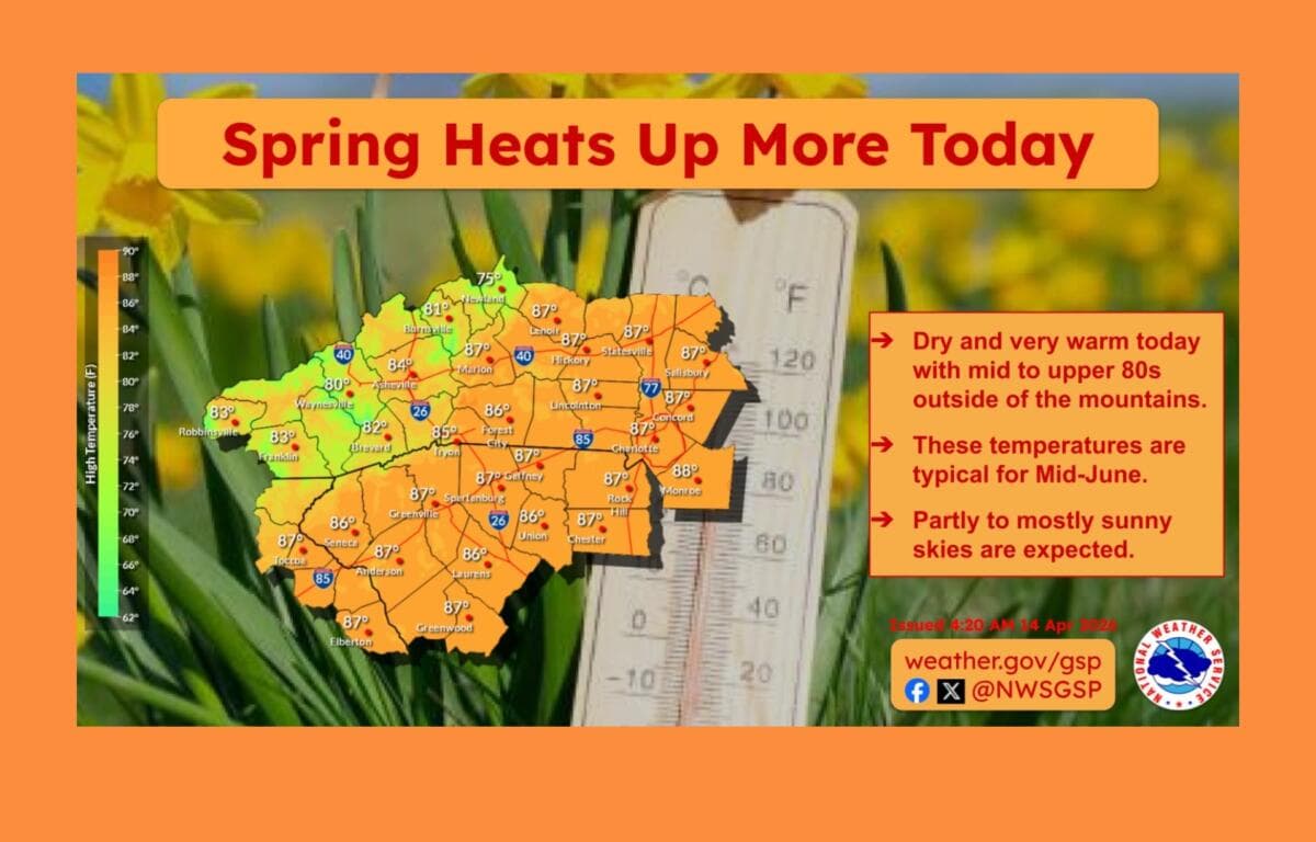 Asheville area braces for summerlike heat, weekend frost risk