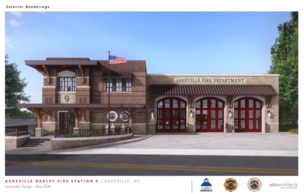 Asheville unveils Fire Station 9 design for Oakley public safety complex