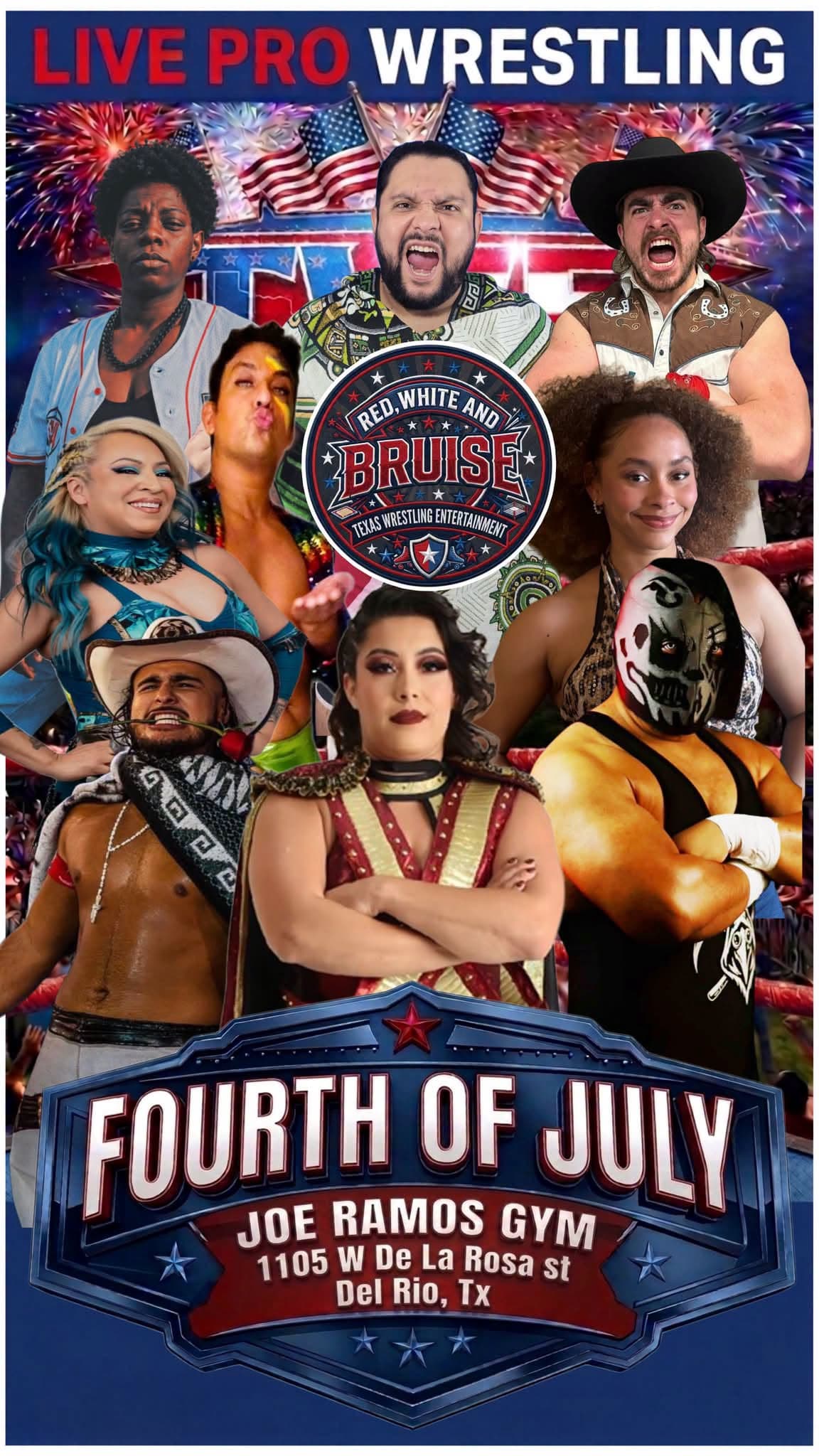 Free wrestling show joins Del Rio’s Fourth of July celebrations
