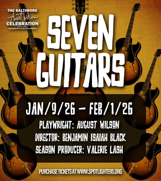 Spotlighters Theatre Opens August Wilson’s Seven Guitars in Central Baltimore