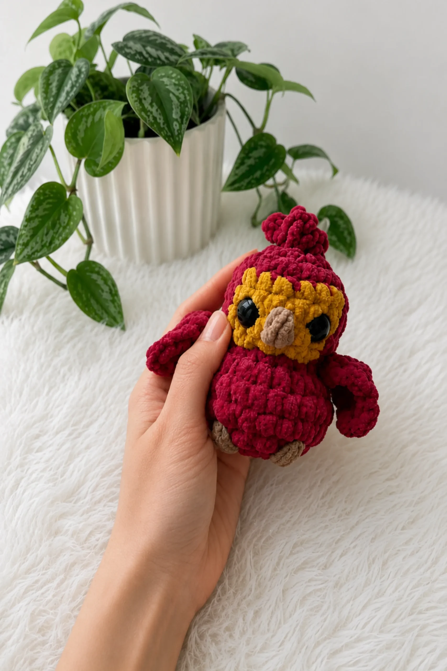 Fawkes phoenix crochet pattern blends fandom and easy amigurumi