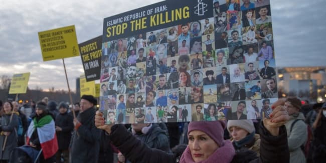 Trump warns strong U.S. action if Iran executes protesters