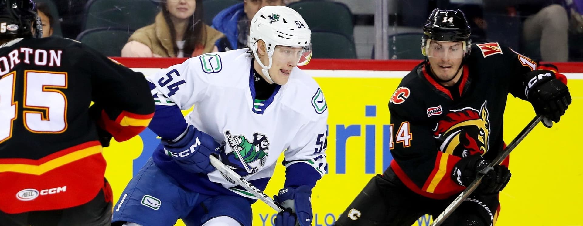 Canucks survive Wranglers shootout thriller on Flaunt Your Flannel Night