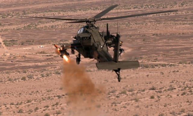 Army Tests Apache-Launched Drone Weapons at Yuma Proving Ground