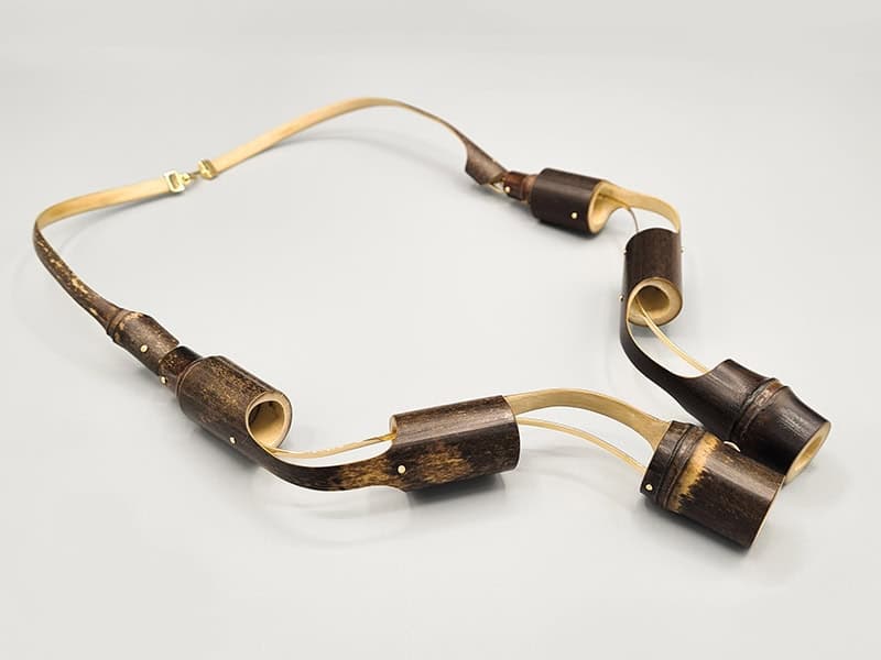 Marion Vidal turns sacred bamboo into sculptural Muse necklace