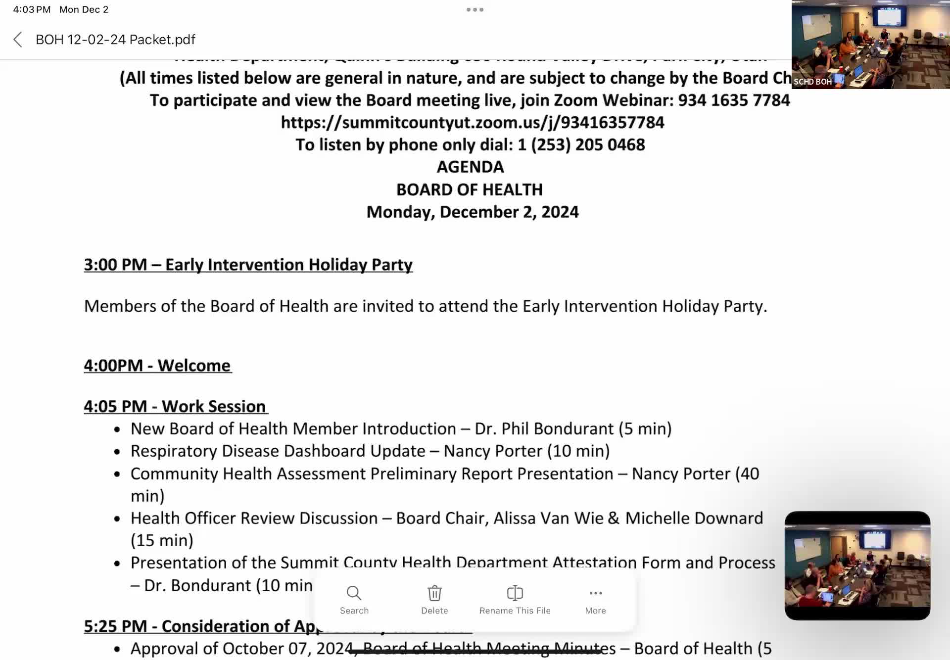 Summit County Board of Health to meet every other month beginning February