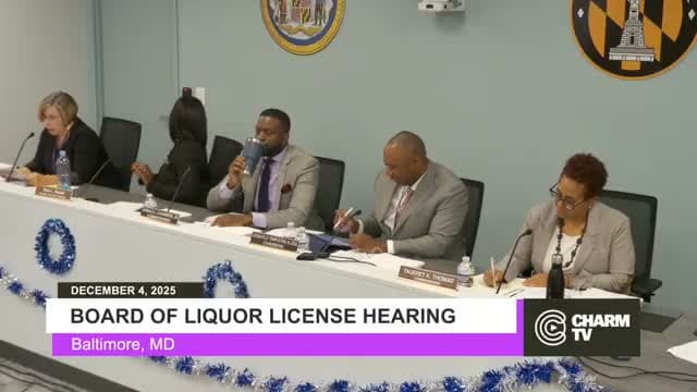 Baltimore Liquor Board Fines Bar for Illegal Outdoor Sales, Enforces Rules