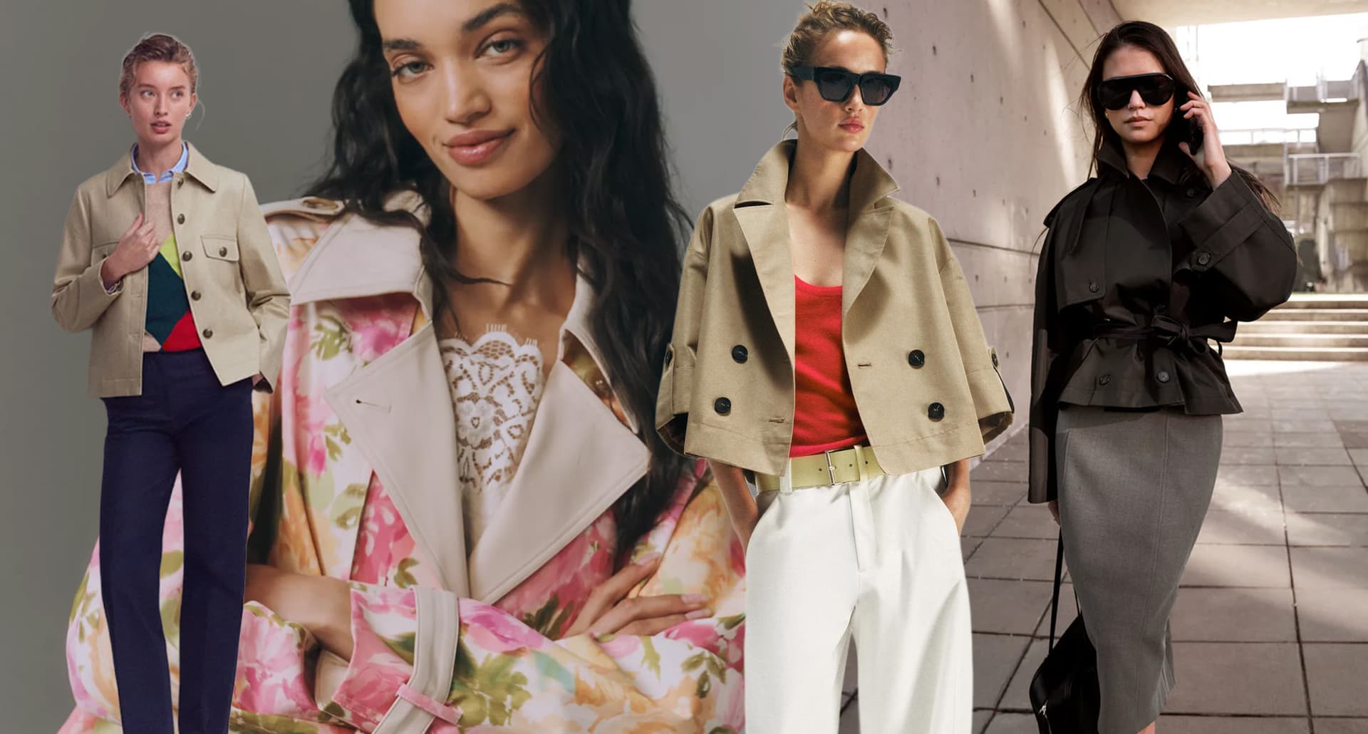 Cropped Trench Coats Give Petite Frames a Longer, Lighter Look