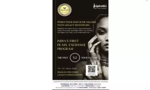 Sri Jagdamba Pearls Offers 2X Exchange Vouchers, Positioning Pearls as Appreciating Assets