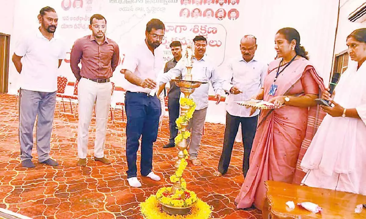 Krishna district trains 200 master trainers for Yogandhra 2026 rollout