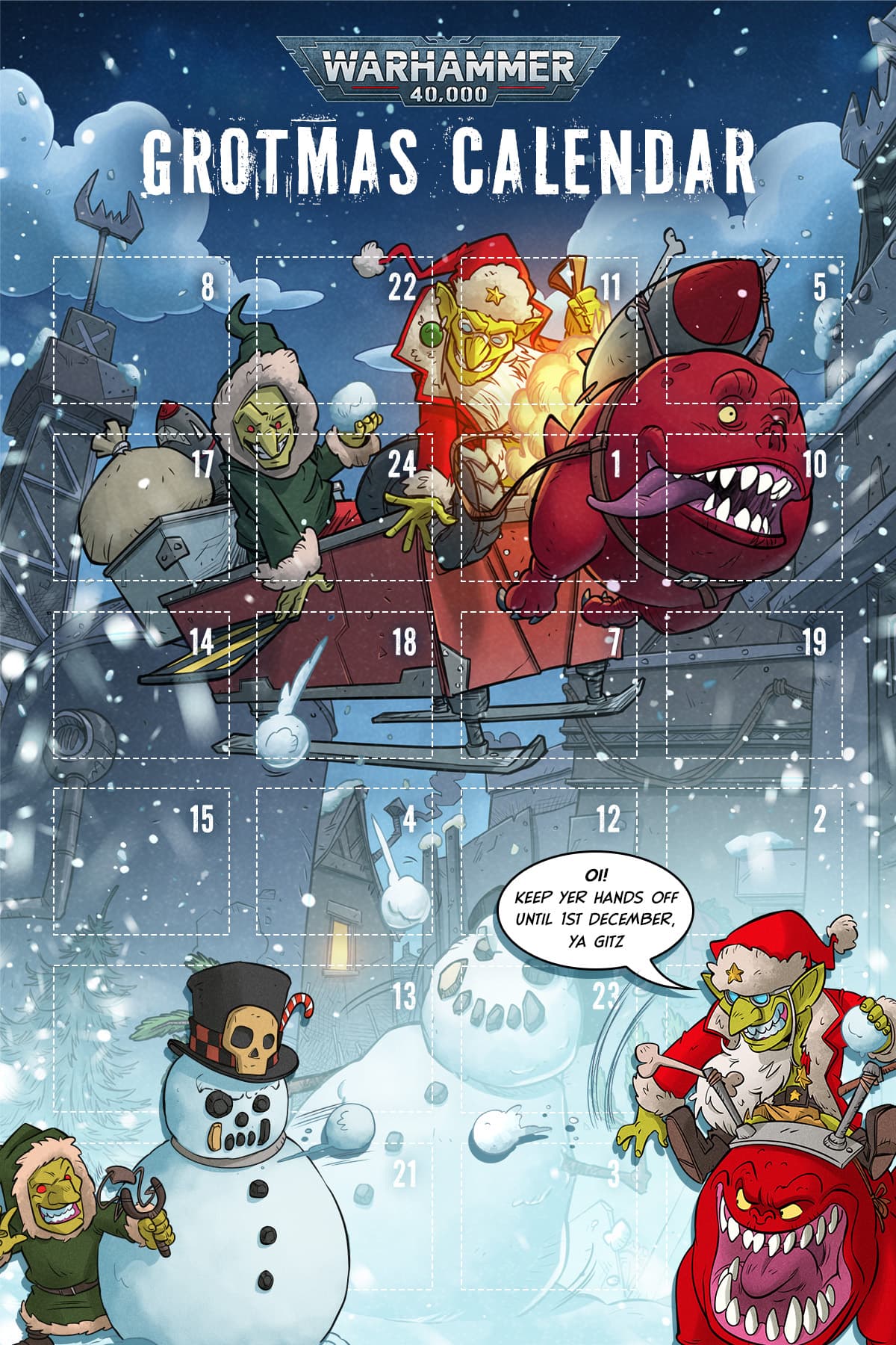 White Dwarf Bunker Releases Four Quick Grotmas Missions for Holidays