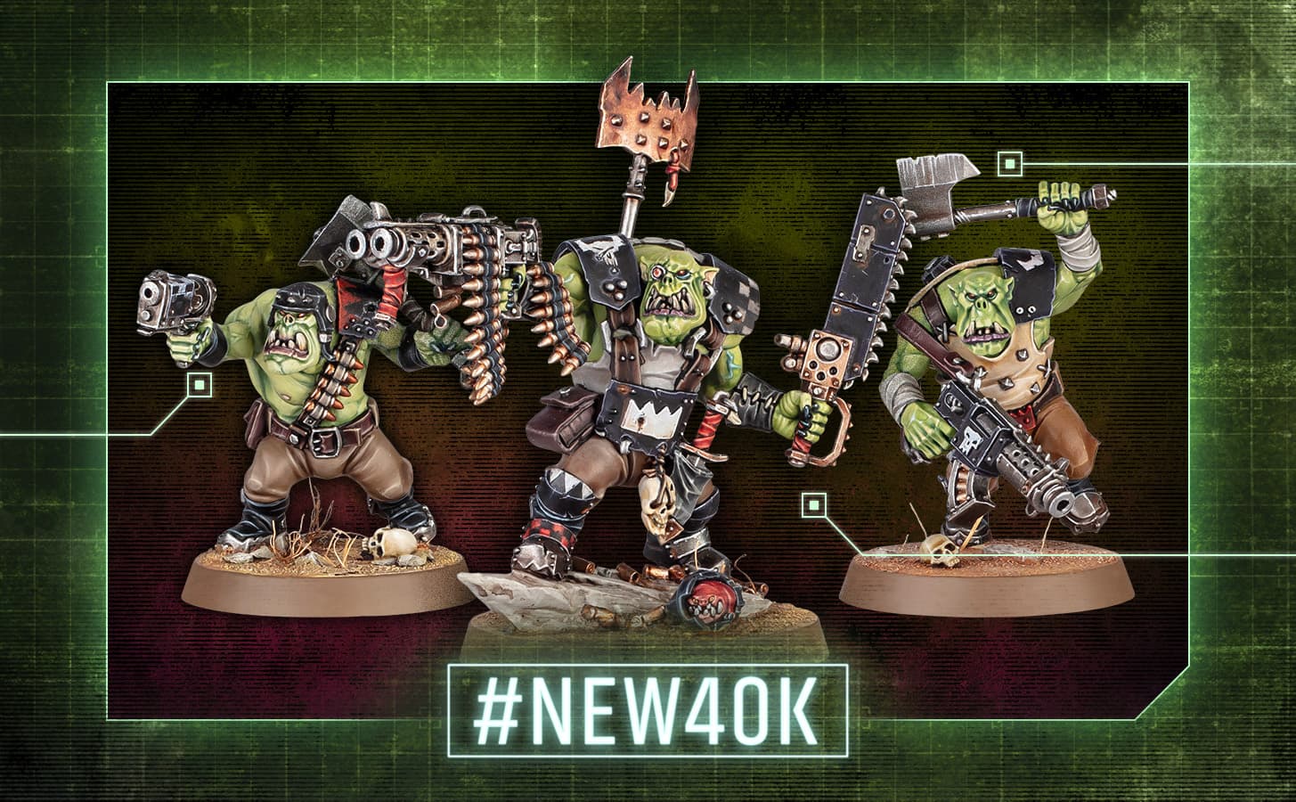 Warhammer 40,000 Armageddon Ork Boyz kit offers 20 unique builds