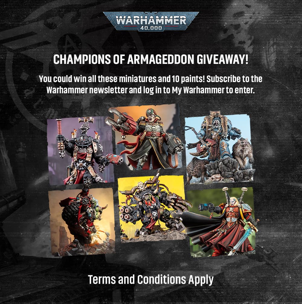Warhammer gives away Heroes of Armageddon miniatures and paints