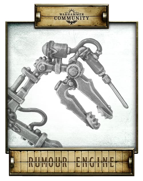 Warhammer Community teases mysterious new miniature in Rumour Engine clue