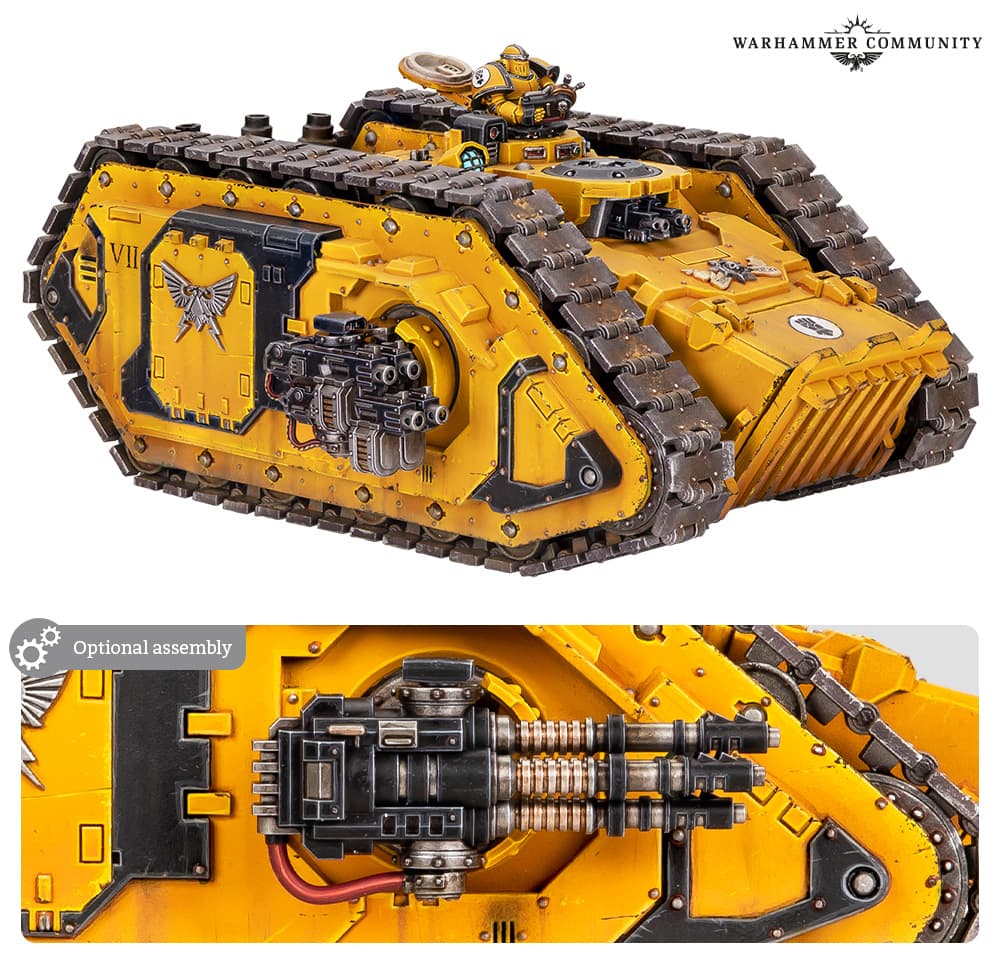 Warhammer previews Spartan Prometheus and Falchion tanks for Horus Heresy