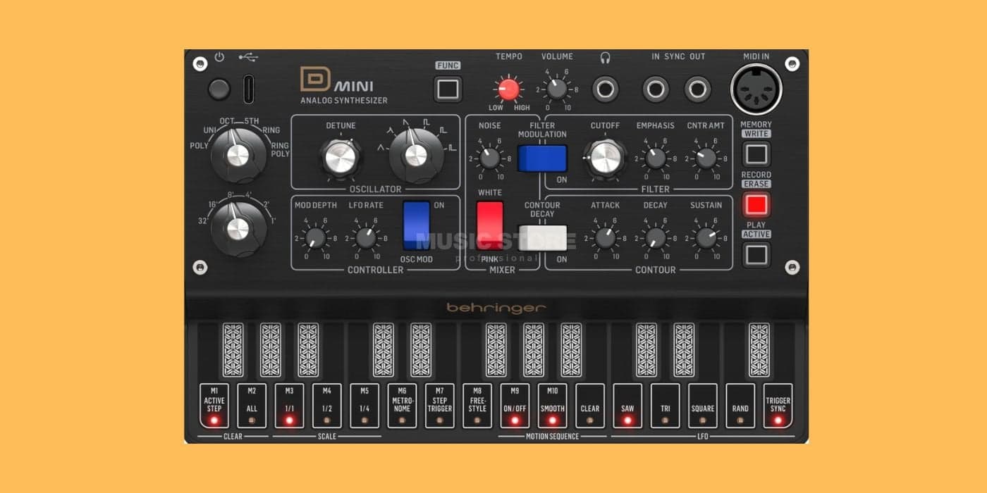 Behringer D Mini brings Minimoog sound to €99 mini synth