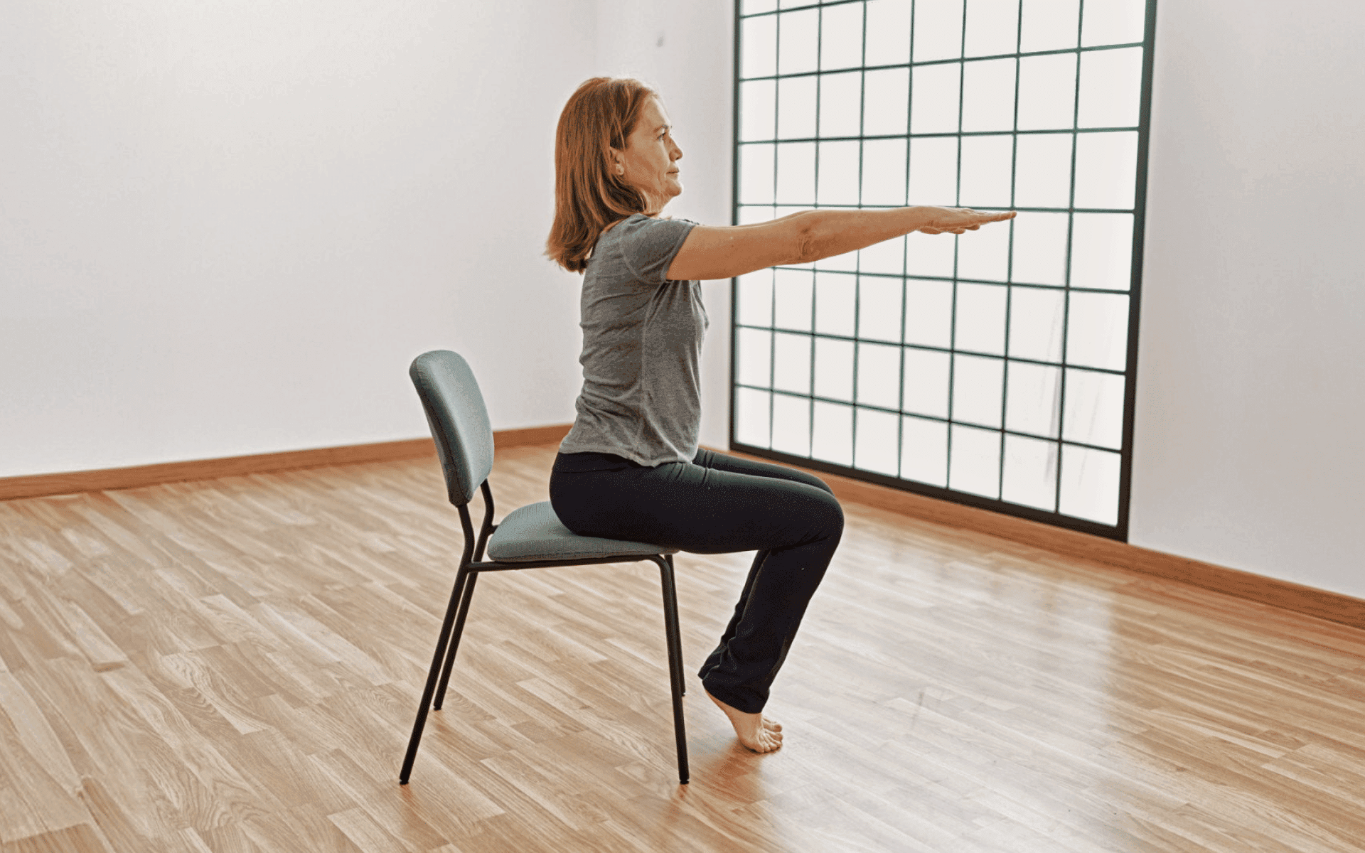 Studio 10 showcases chair yoga for seated and low-impact practitioners