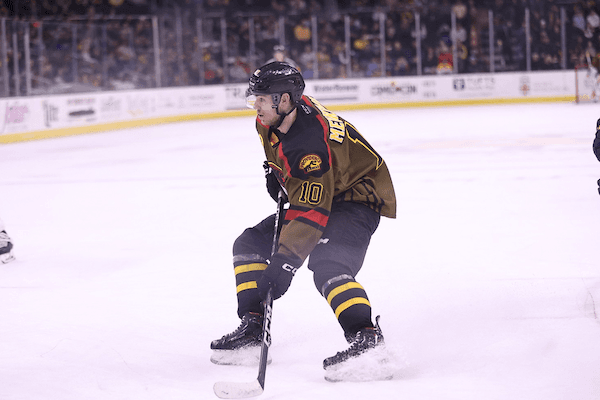 Merkulov Scores Twice as Bruins Beat Wolf Pack 3-1, Extend Streak