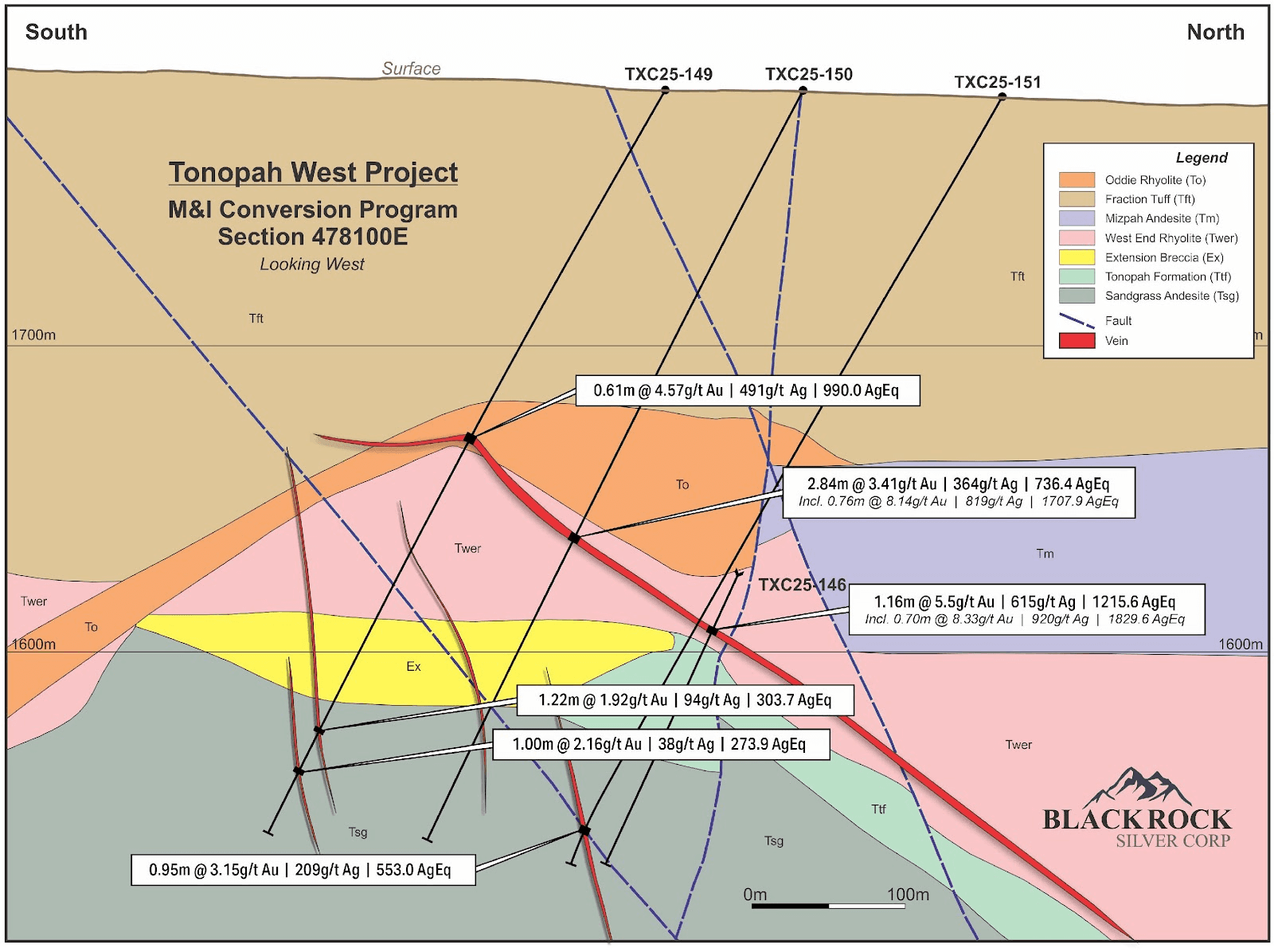 High grade silver and gold assays expand Tonopah West footprint