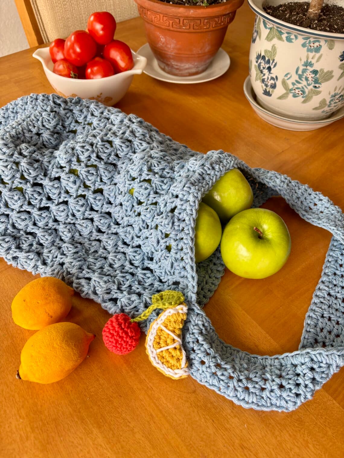 Clover’s mindful market bag crochet pattern promotes reusable Earth Day style
