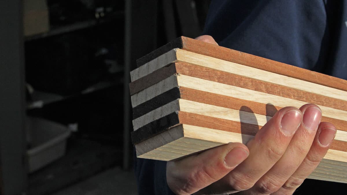 Build a laminated wooden tiller for Snapdragon 23 in 2-4 days