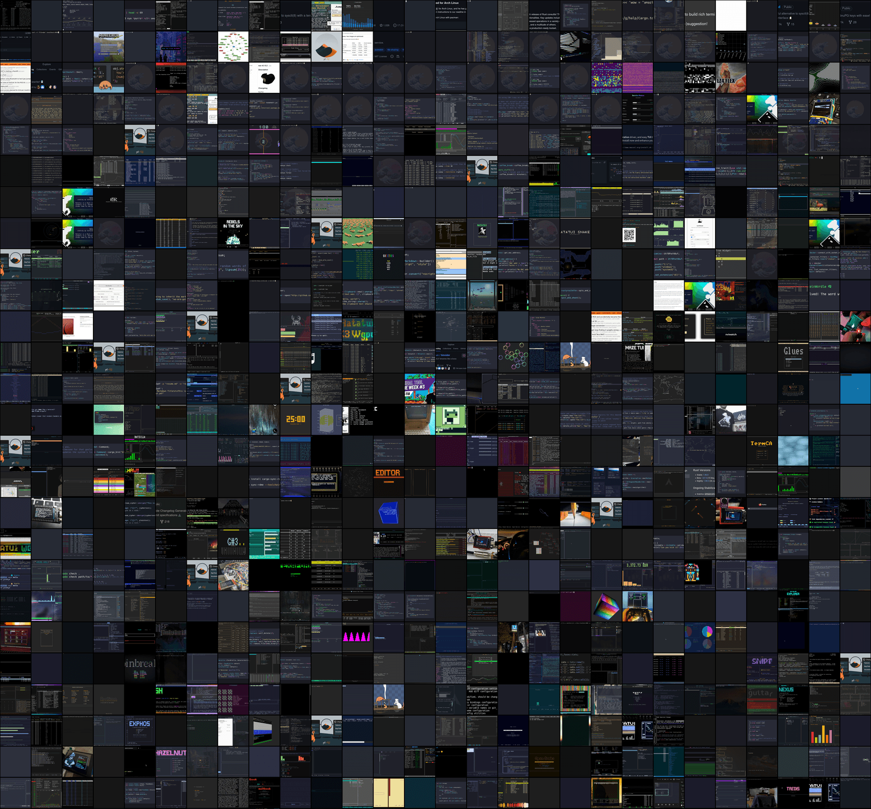 Rust Developer Catalogs 800 Terminal Projects Across Three Years of Discovery