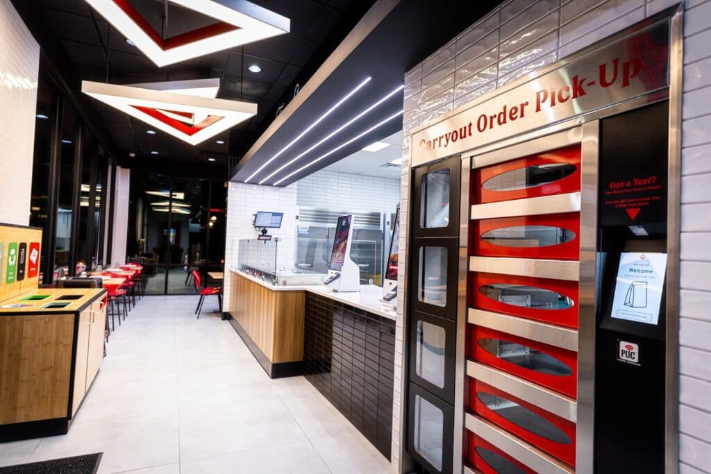 Pizza Hut tests prototype store with kiosks, pickup cabinets, drive-thru menu