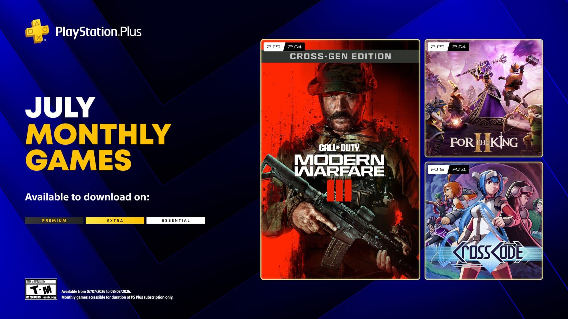 PlayStation Plus adds Call of Duty: Modern Warfare III in July lineup