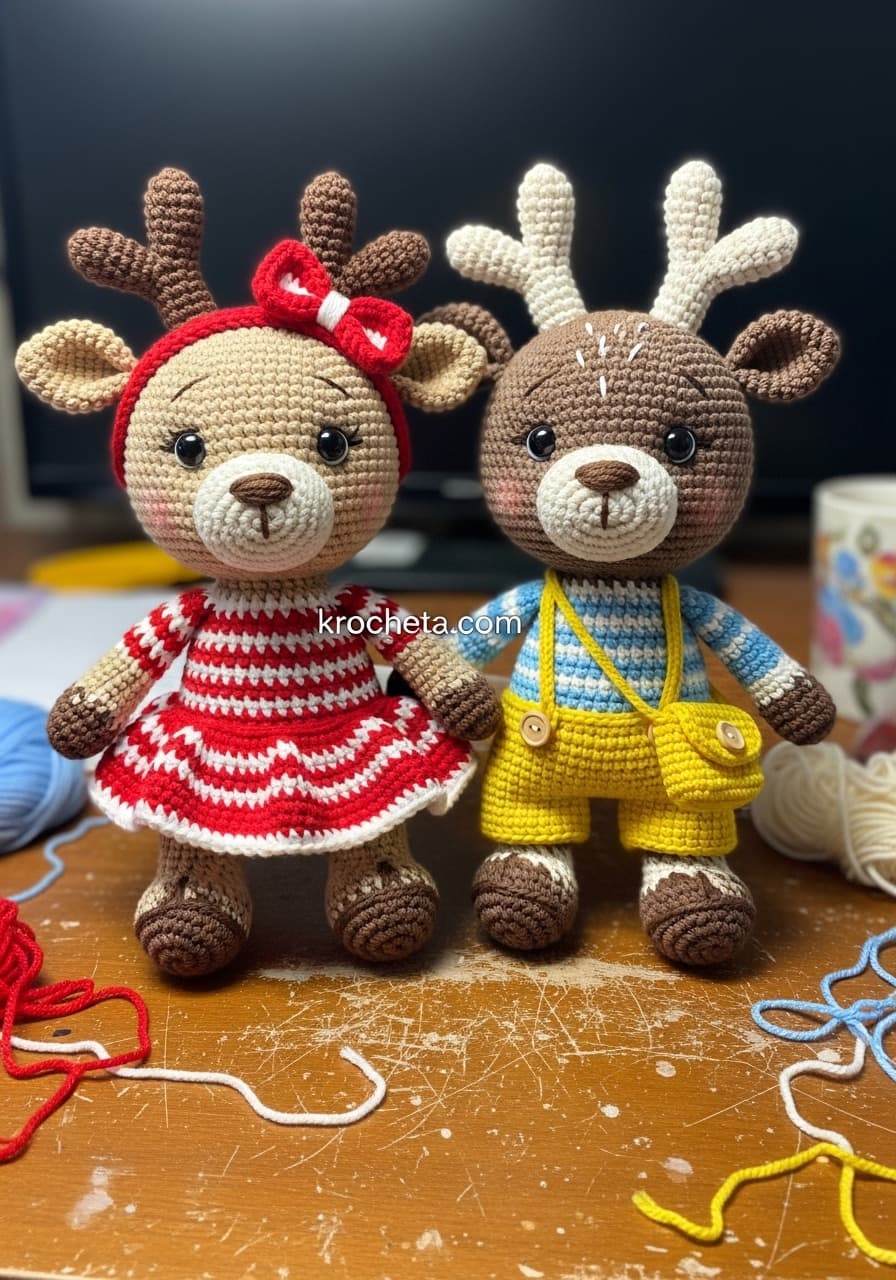 New Premium Pattern Brings Charming Woodland Reindeer Duo to Amigurumi Crafters
