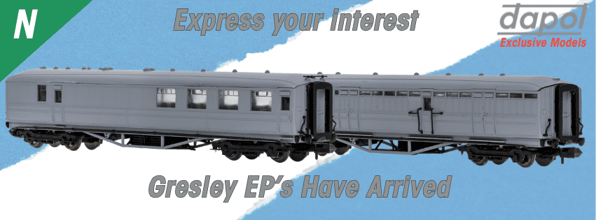 Dapol shows decorated N gauge Gresley coaches ahead of production
