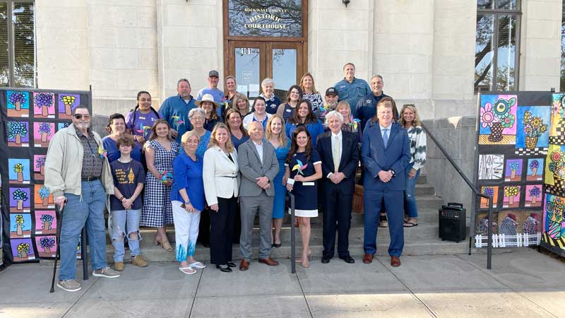Rockwall County Marks Child Abuse Prevention Month With Pinwheel Ceremony March 31