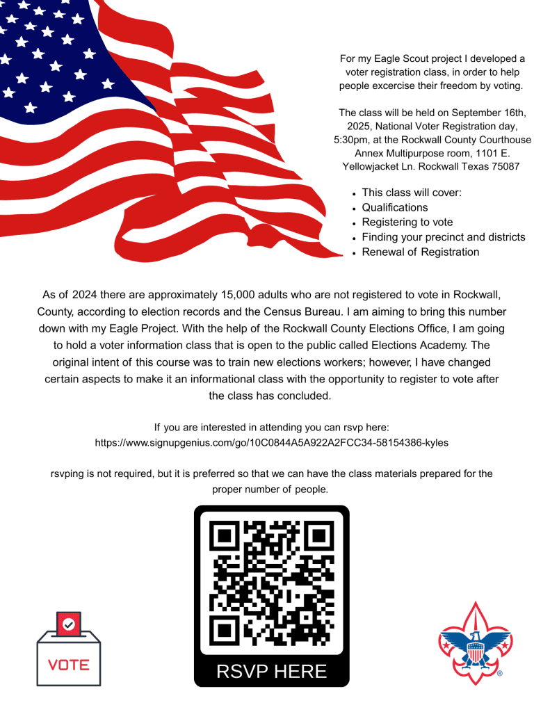 Rockwall County posts election notice directing voters to rockwallvotes.com