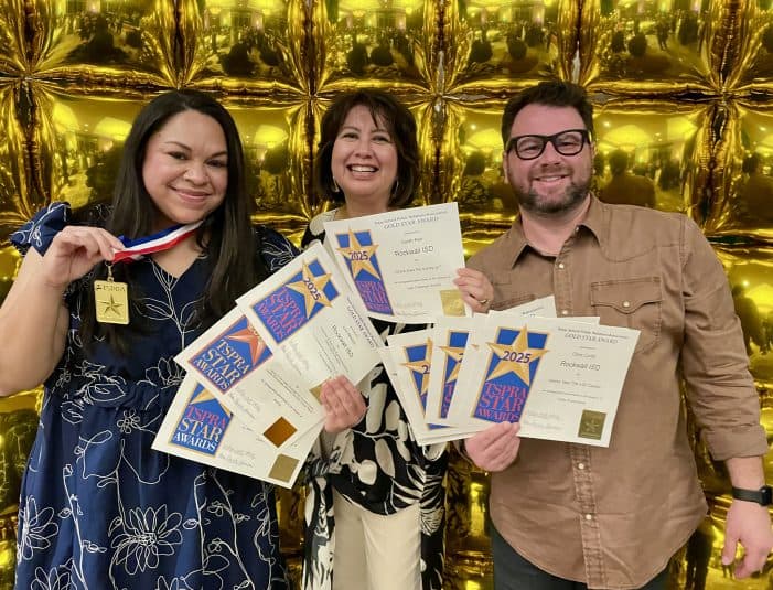 Rockwall ISD Communications Department Earns Best-of-Category, Eight TSPRA Awards