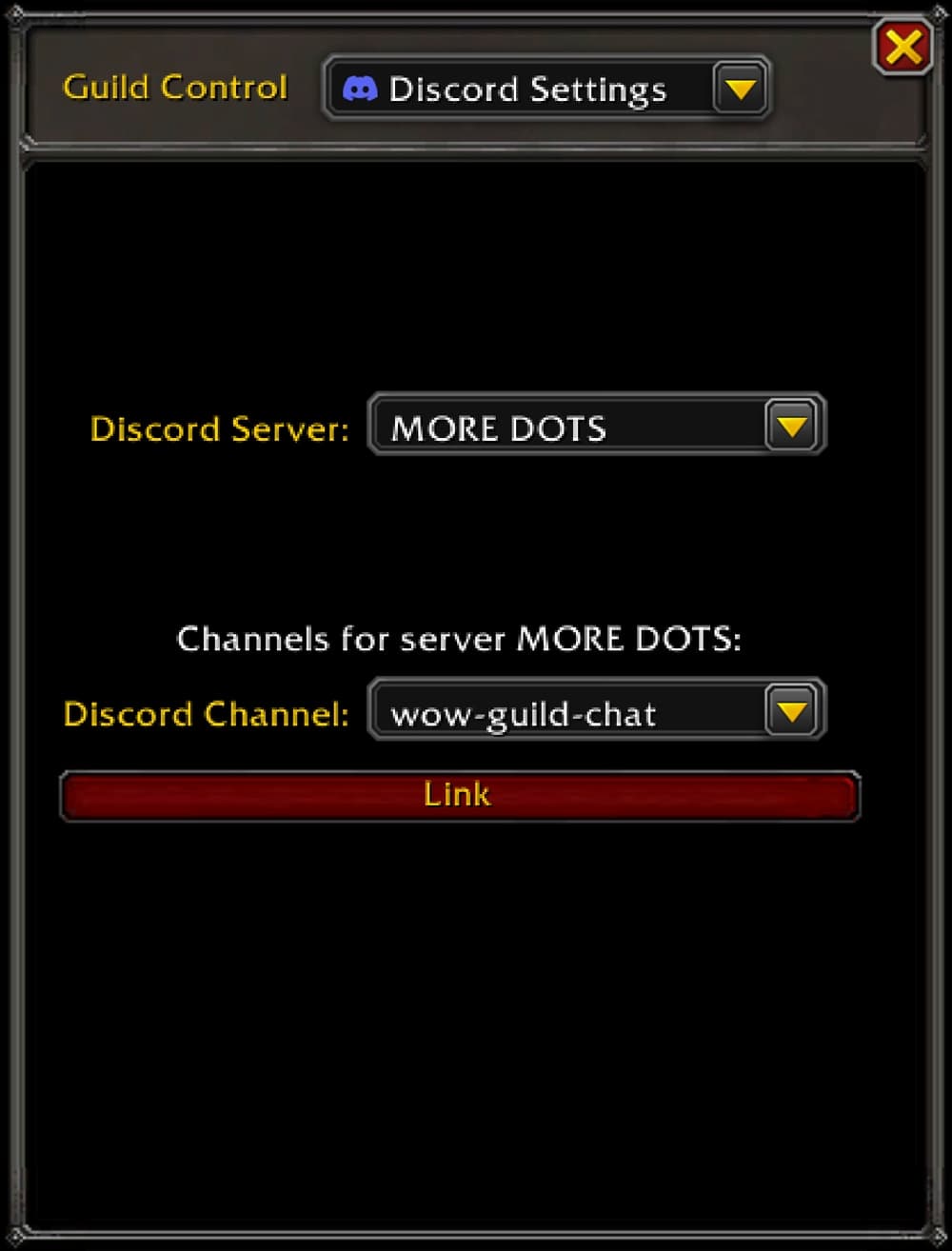 World of Warcraft links Battle.net and Discord for guild chat