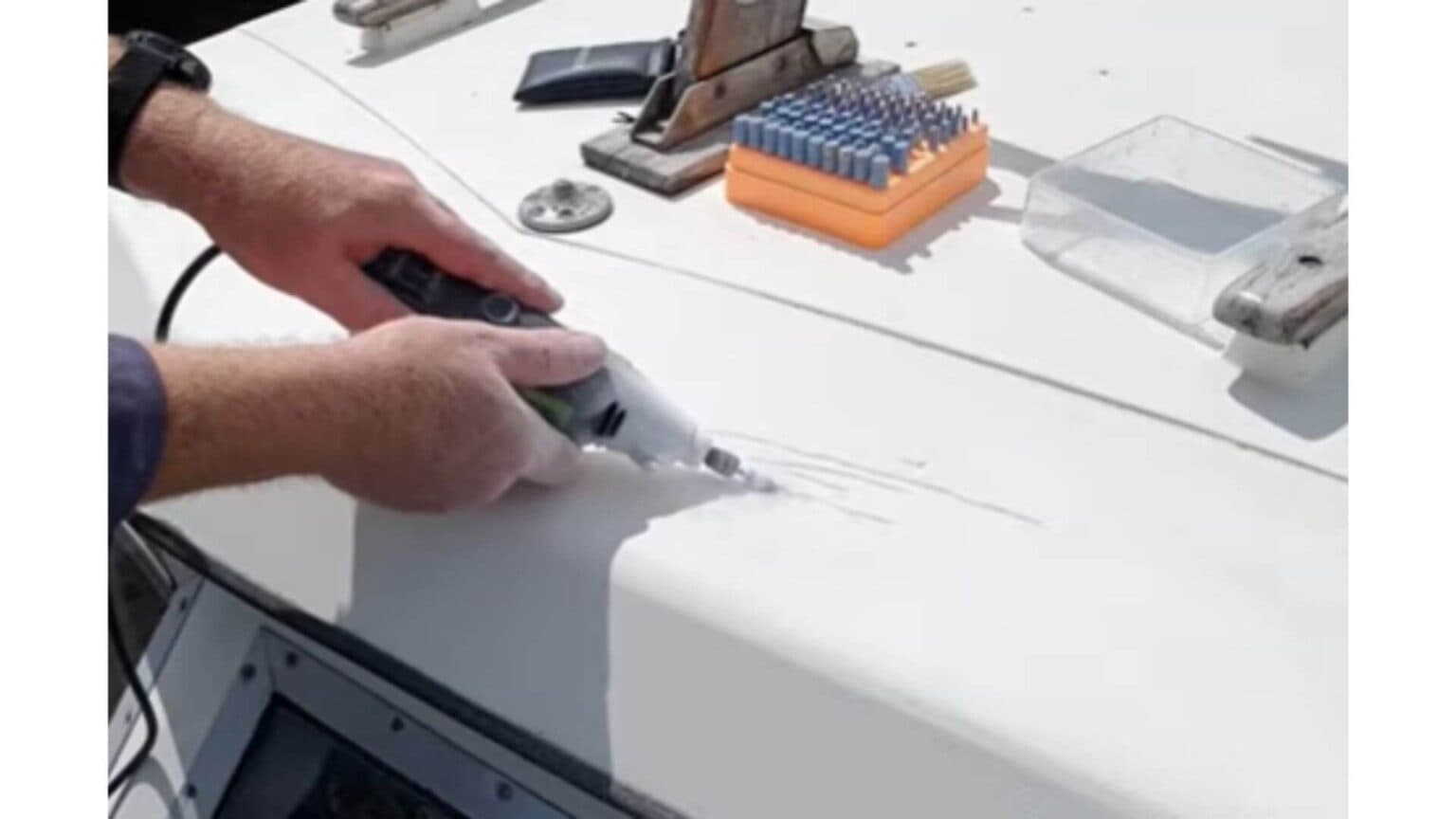 Sailor Repairs Cracked Deck and Windlass, Saving Ageing Bavaria 38 Gear