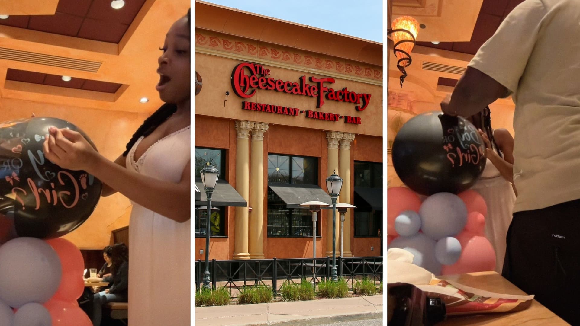 Cheesecake Factory Gender Reveal Stunt Sparks Viral Backlash Over Public Disruption