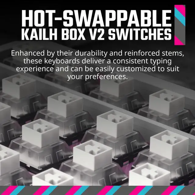 Multiple outlets test Cooler Master MK770 Hybrid Wireless Gaming Keyboard