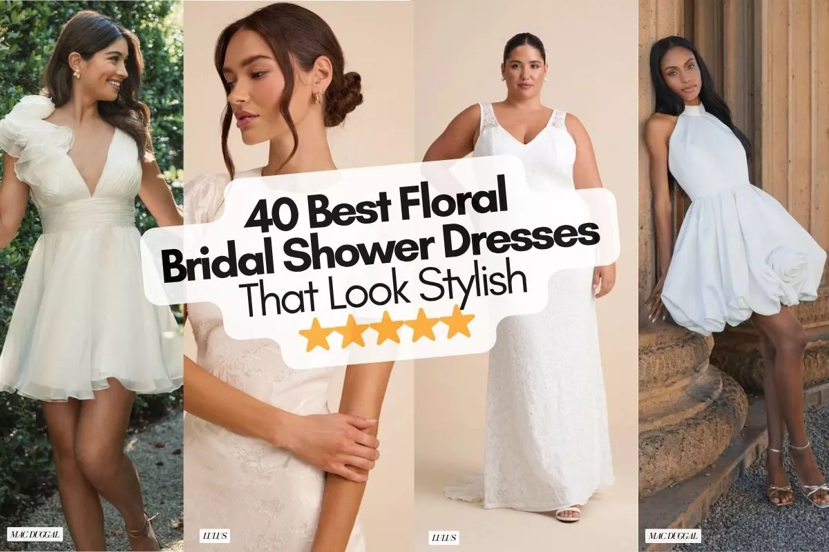 Floral Bridal Shower Dresses, From Flirty Minis to Romantic Maxis