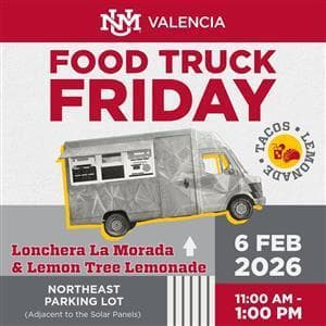 Food Truck Friday at UNM‑Valencia Feb. 6 Featuring Tacos, Lemonade