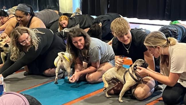 Inner Diva Studios Hosts Puppy Yoga Fundraiser March 8, Benefiting Austin Rescues