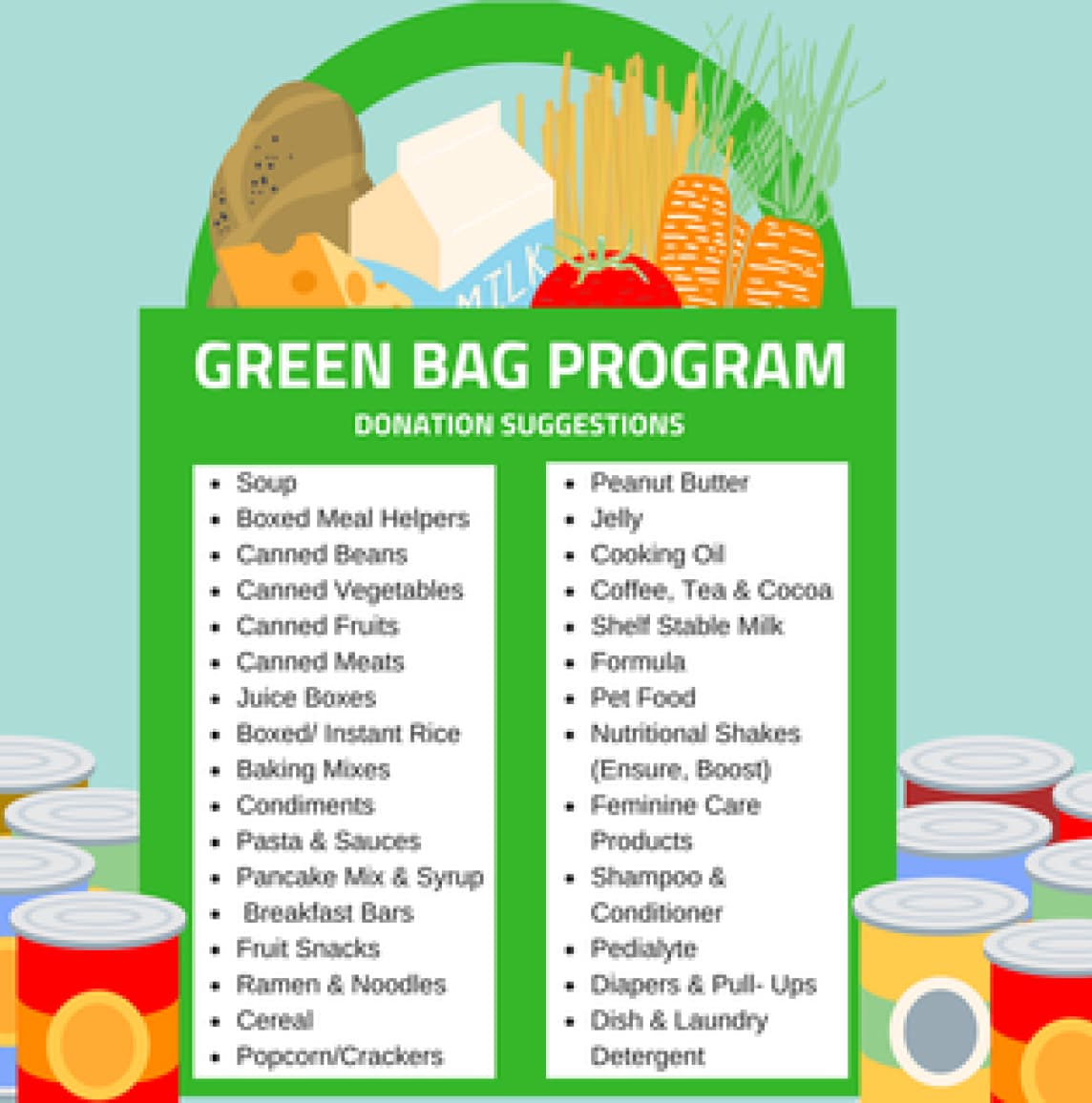 ASG Green Bag Guide: Donor Steps, Bi‑Monthly Pickup, Pantry Deliveries