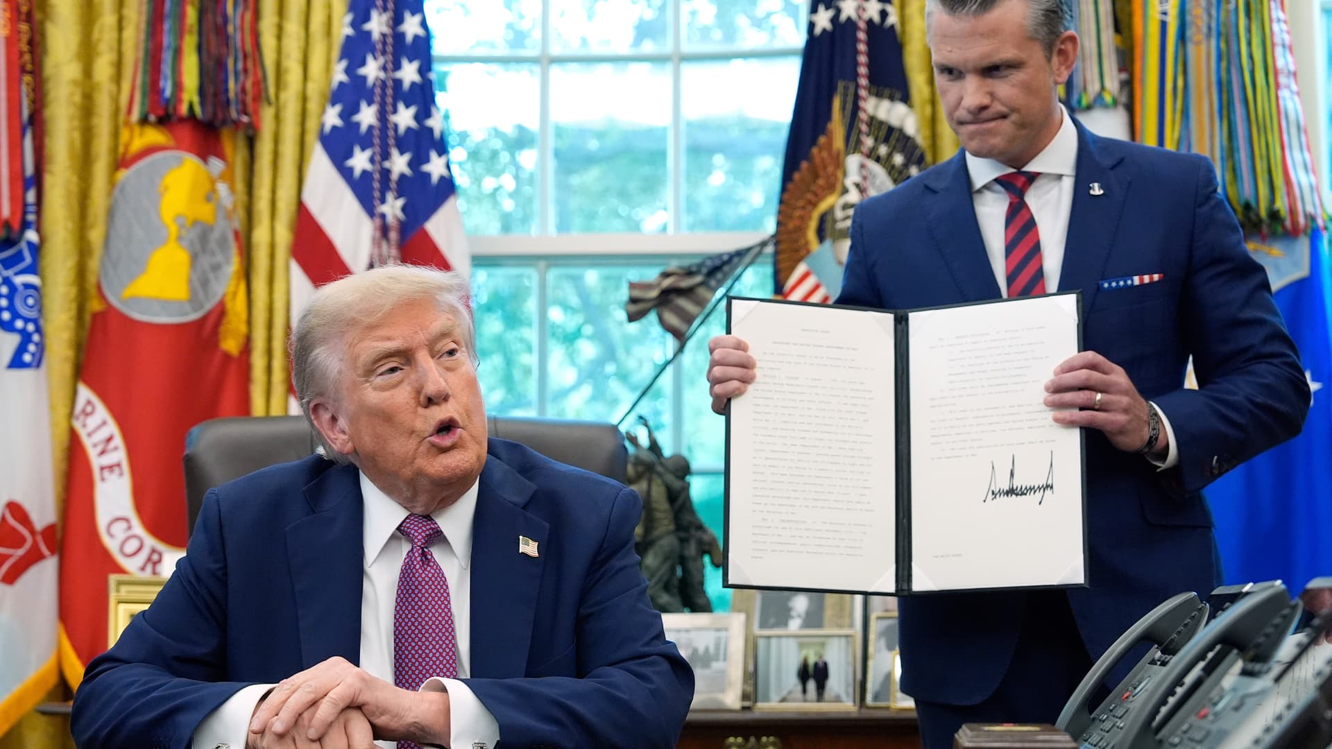 Defense Contractors Scramble for Counsel After Trump Links Payouts to Deliveries